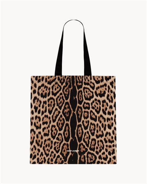 ysl leopard tote bag|ysl leopard card holder.